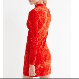 Urban Outfitters Ice Crusher Velvet Mini Dress